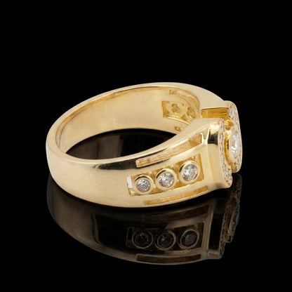 Vermeil Lab Diamond Ring
