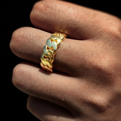 Cuban Link Ring Solid 925