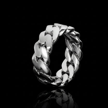 Cuban Link Ring Solid 925