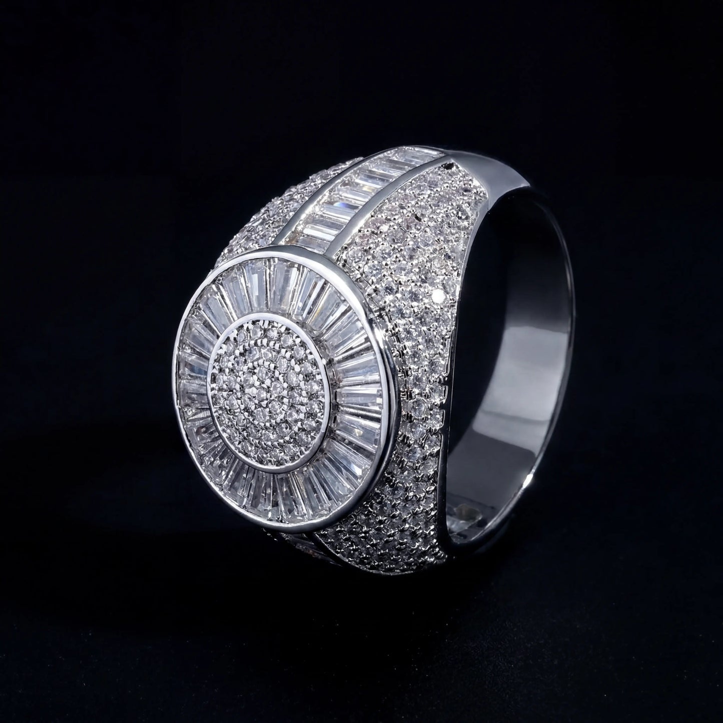 Diamond Pave Ring Solid 925