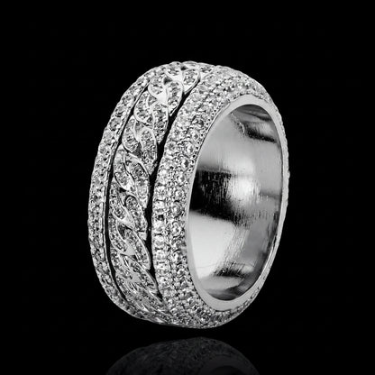 Spinner Cuban Ring Solid 925