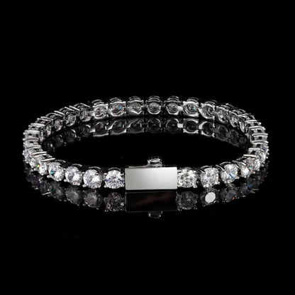 Snap Clasp Diamond Tennis Bracelet - 4mm